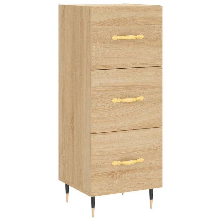 Buffet haut Chêne sonoma 34,5x34x180 cm Bois d'ingénierie - Photo n°5