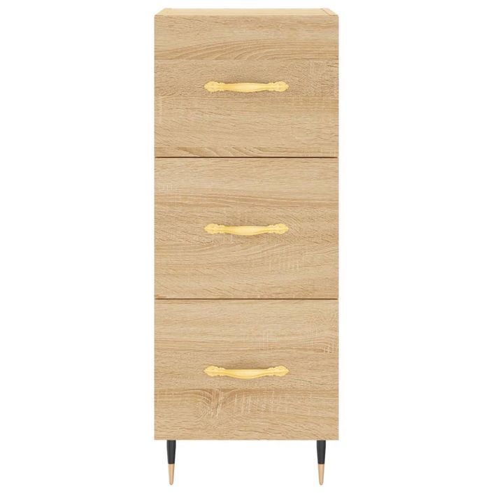 Buffet haut Chêne sonoma 34,5x34x180 cm Bois d'ingénierie - Photo n°6