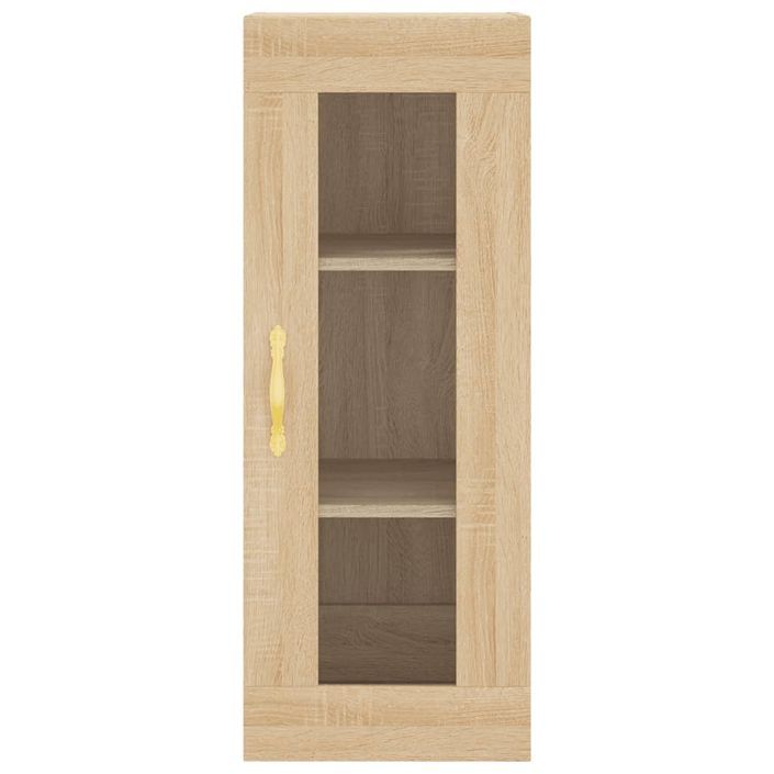 Buffet haut Chêne sonoma 34,5x34x180 cm Bois d'ingénierie - Photo n°8