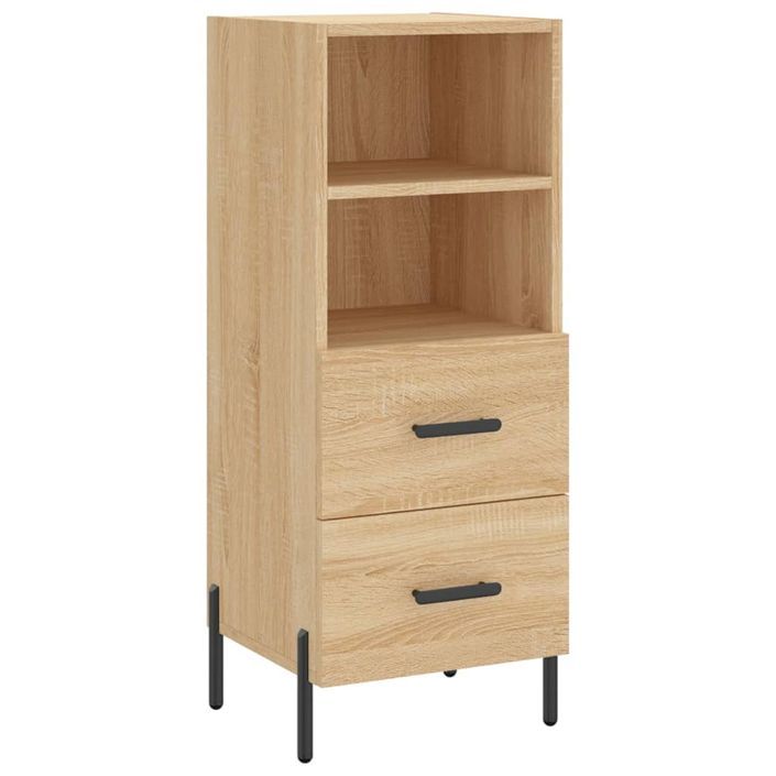 Buffet haut Chêne sonoma 34,5x34x180 cm Bois d'ingénierie - Photo n°7