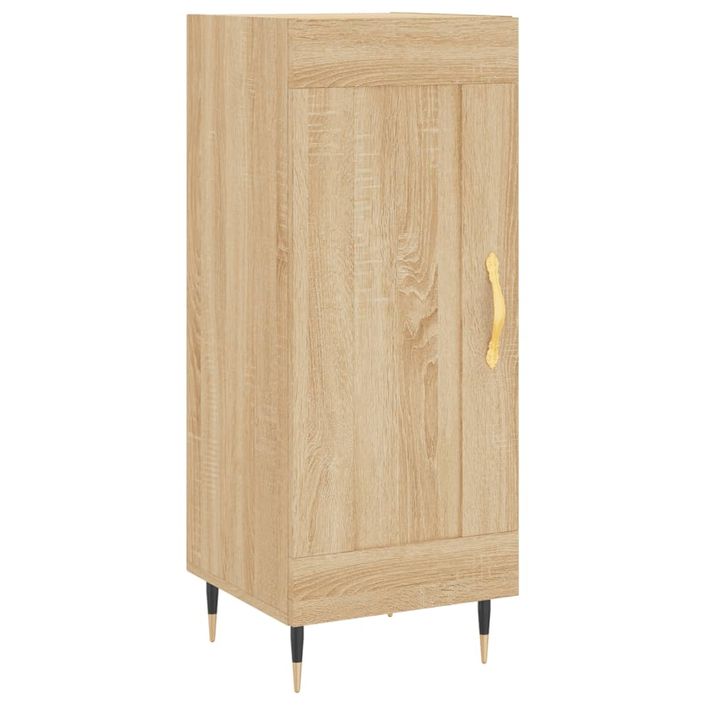 Buffet haut Chêne sonoma 34,5x34x180 cm Bois d'ingénierie - Photo n°7