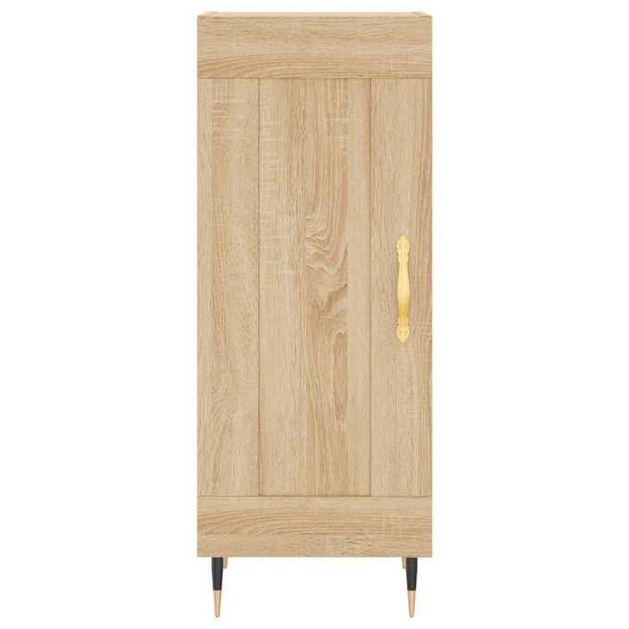 Buffet haut Chêne sonoma 34,5x34x180 cm Bois d'ingénierie - Photo n°8