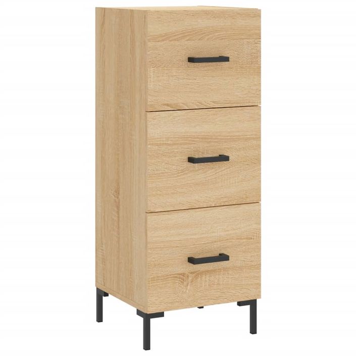 Buffet haut Chêne sonoma 34,5x34x180 cm Bois d'ingénierie - Photo n°7