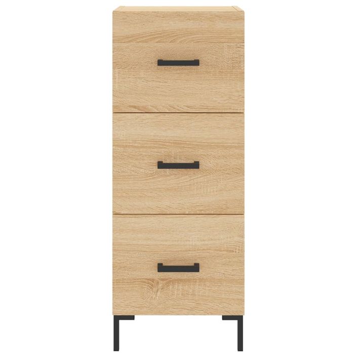 Buffet haut Chêne sonoma 34,5x34x180 cm Bois d'ingénierie - Photo n°8