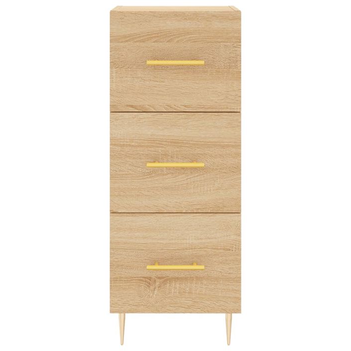 Buffet haut Chêne sonoma 34,5x34x180 cm Bois d'ingénierie - Photo n°8