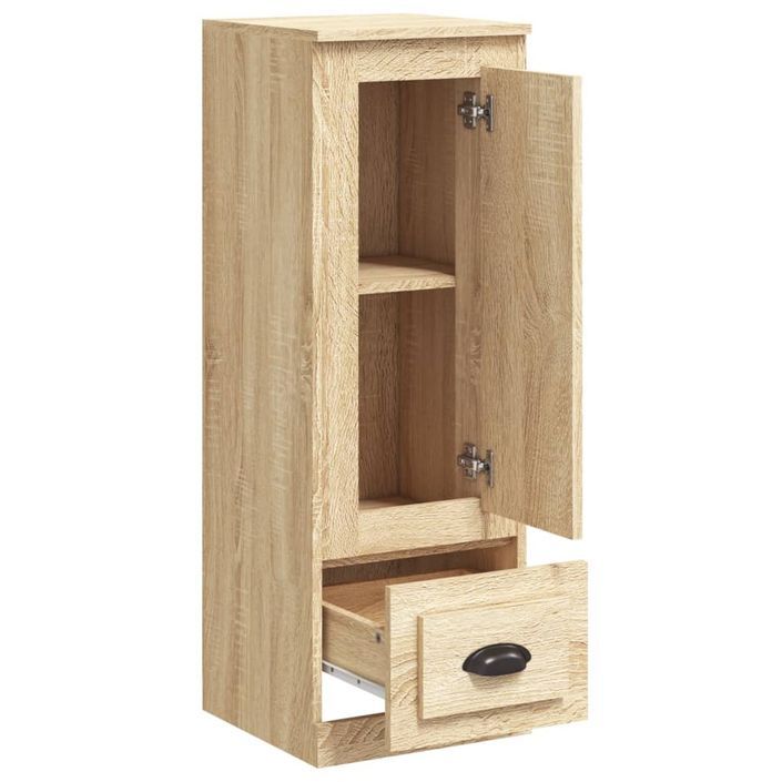 Buffet haut chêne sonoma 36x35,5x103,5 cm bois d'ingénierie - Photo n°7