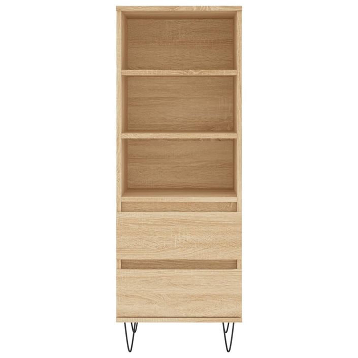 Buffet haut Chêne sonoma 40x36x110 cm Bois d'ingénierie - Photo n°5