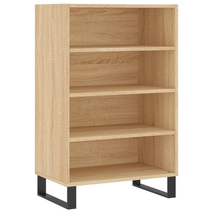 Buffet haut chêne sonoma 57x35x90 cm bois d'ingénierie - Photo n°1