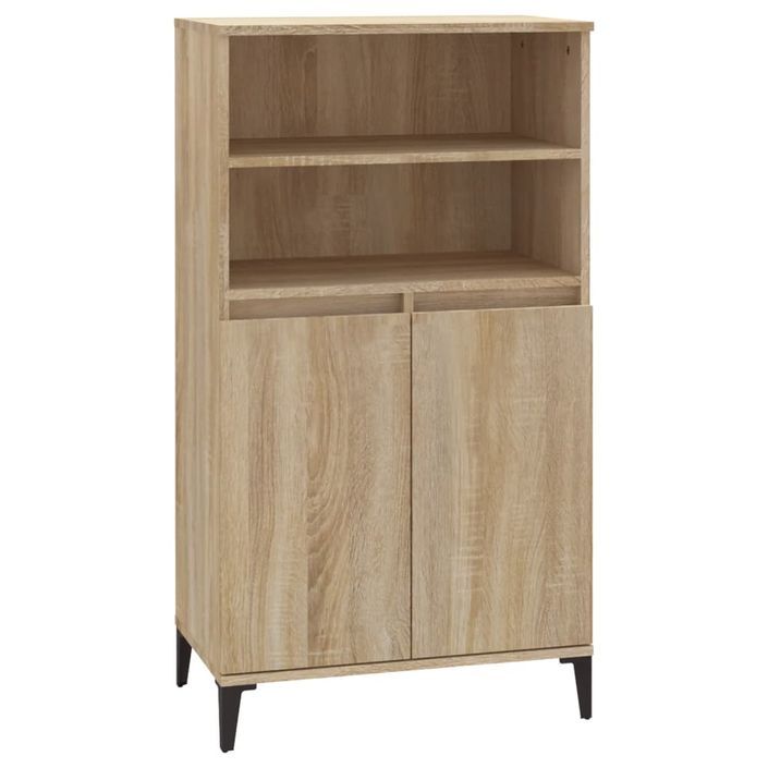 Buffet haut Chêne sonoma 60x36x110 cm Bois d'ingénierie - Photo n°1