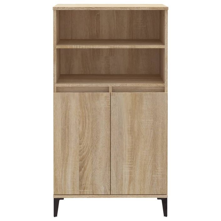 Buffet haut Chêne sonoma 60x36x110 cm Bois d'ingénierie - Photo n°3