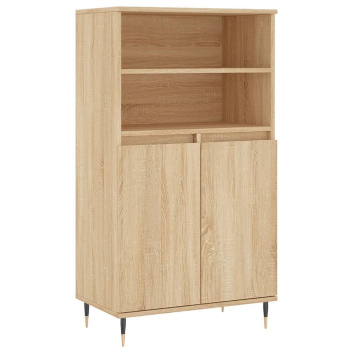 Buffet haut Chêne sonoma 60x36x110 cm Bois d'ingénierie - Photo n°1