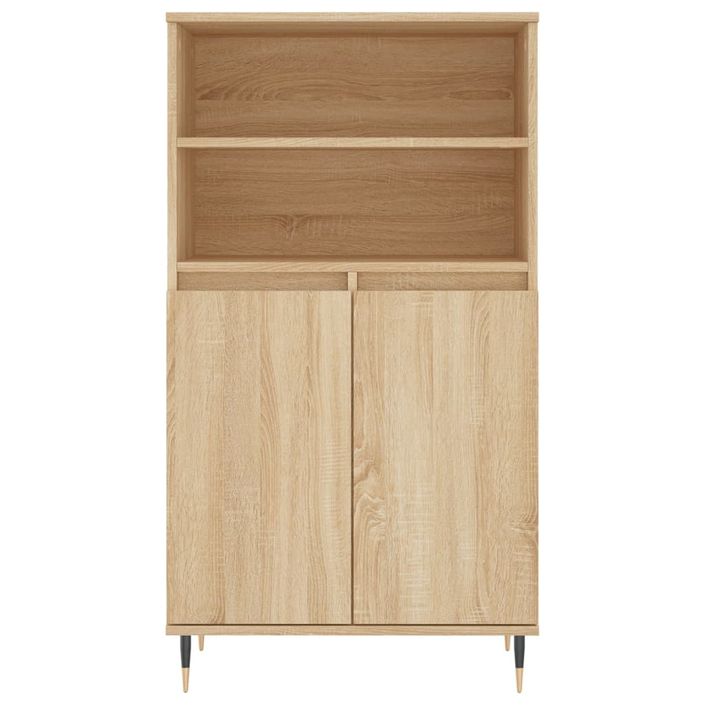 Buffet haut Chêne sonoma 60x36x110 cm Bois d'ingénierie - Photo n°5