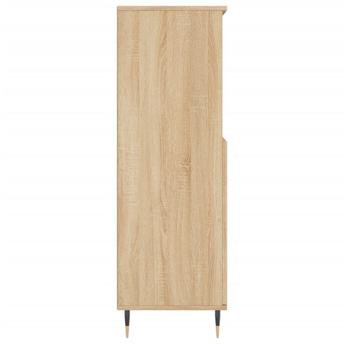 Buffet haut Chêne sonoma 60x36x110 cm Bois d'ingénierie - Photo n°7