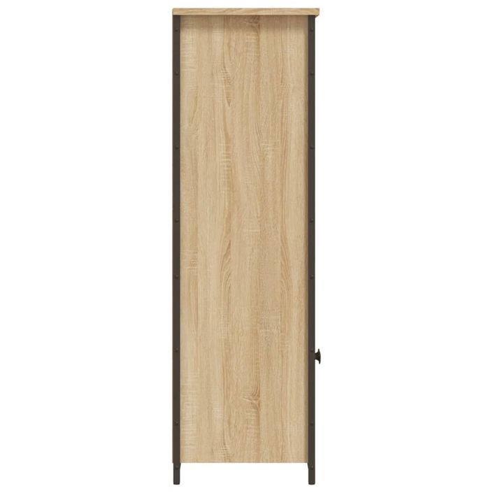 Buffet haut chêne sonoma 62x32x103,5 cm bois d'ingénierie - Photo n°6