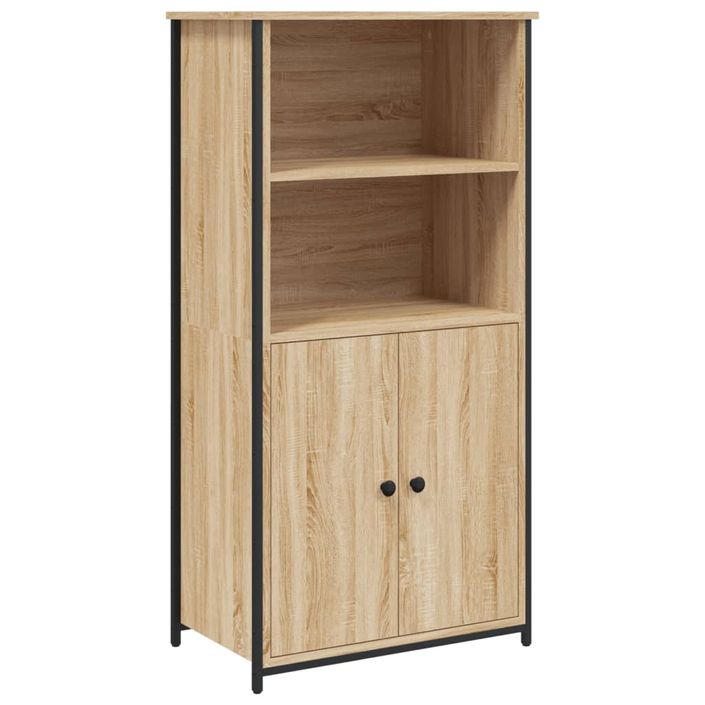 Buffet haut chêne sonoma 62x36x121,5 cm bois d'ingénierie - Photo n°1