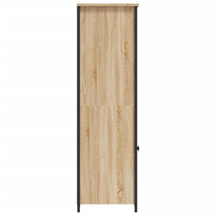 Buffet haut chêne sonoma 62x36x121,5 cm bois d'ingénierie - Photo n°6