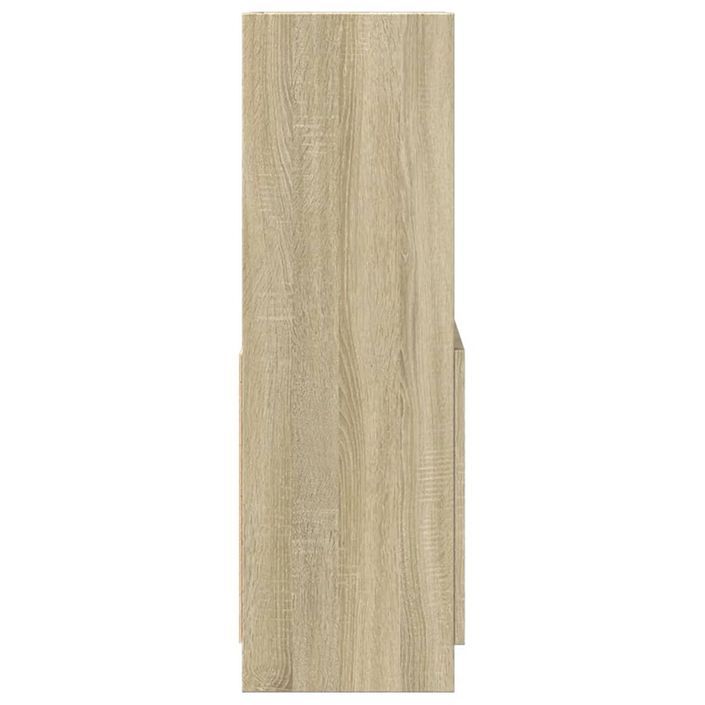 Buffet haut chêne sonoma 63x33x100 cm bois d'ingénierie - Photo n°6