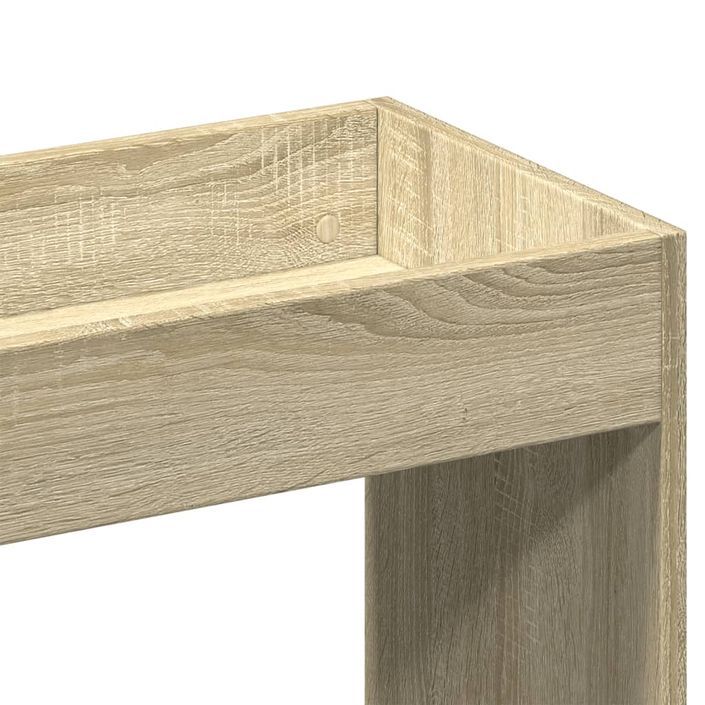 Buffet haut chêne sonoma 63x33x100 cm bois d'ingénierie - Photo n°9