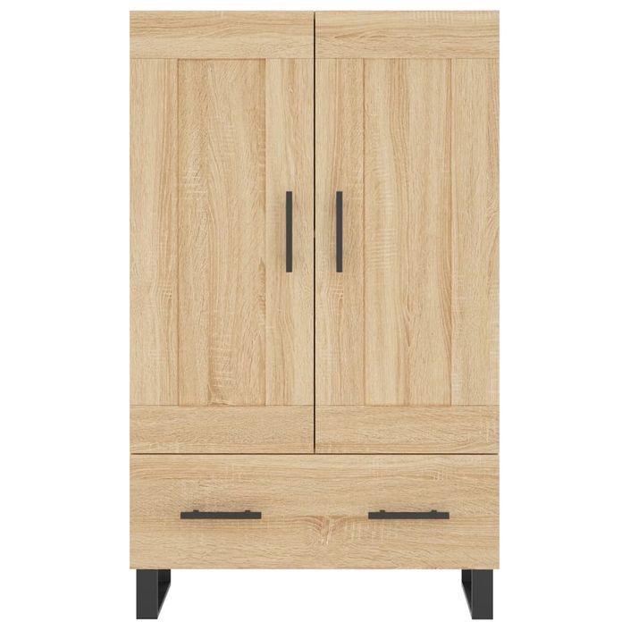 Buffet haut chêne sonoma 69,5x31x115 cm bois d'ingénierie - Photo n°5