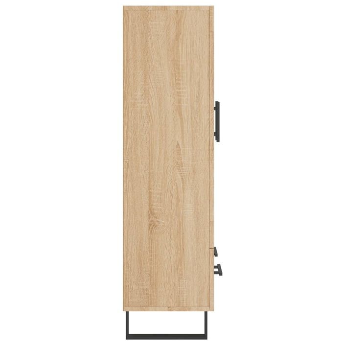 Buffet haut chêne sonoma 69,5x31x115 cm bois d'ingénierie - Photo n°7