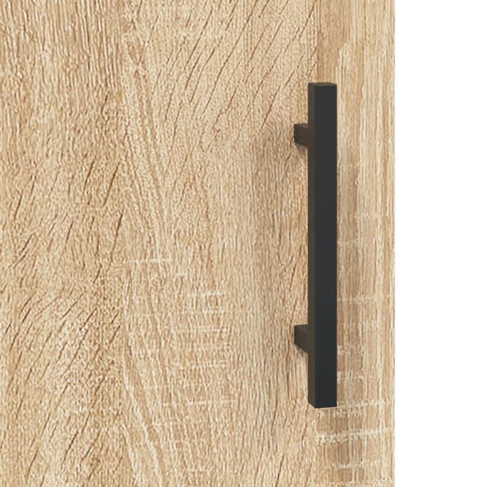 Buffet haut chêne sonoma 69,5x31x115 cm bois d'ingénierie - Photo n°9