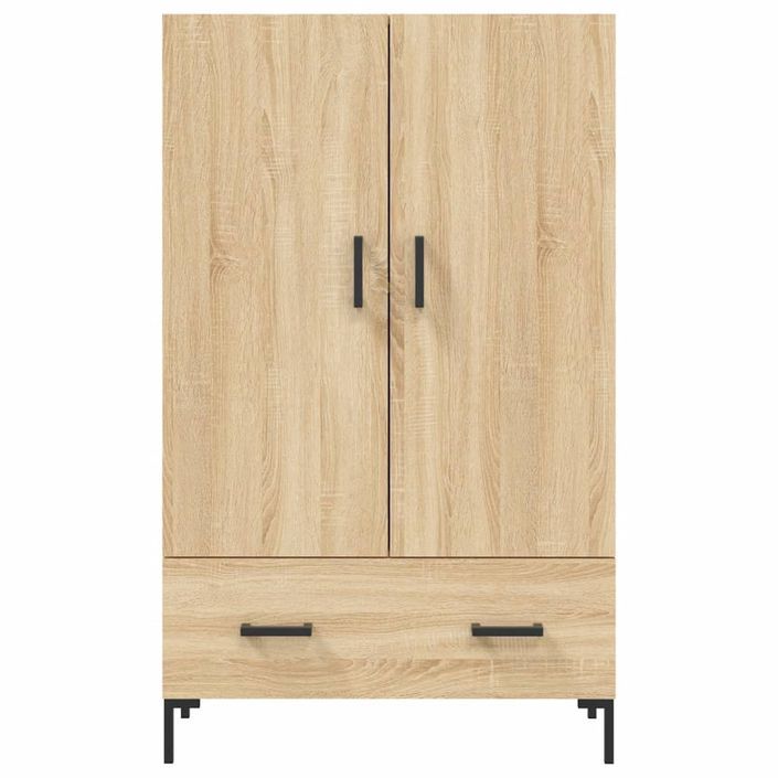 Buffet haut chêne sonoma 69,5x31x115 cm bois d'ingénierie - Photo n°6