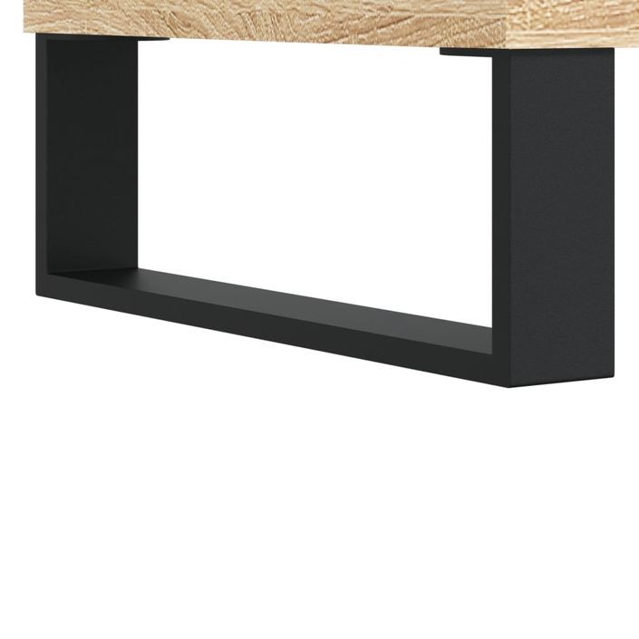 Buffet haut chêne sonoma 69,5x31x115 cm bois d'ingénierie - Photo n°11