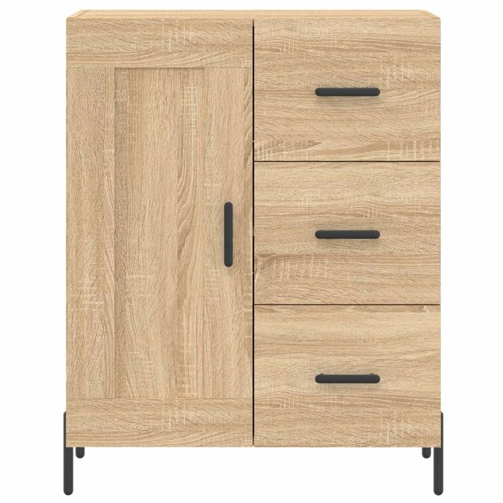 Buffet haut Chêne sonoma 69,5x34x180 cm Bois d'ingénierie - Photo n°8