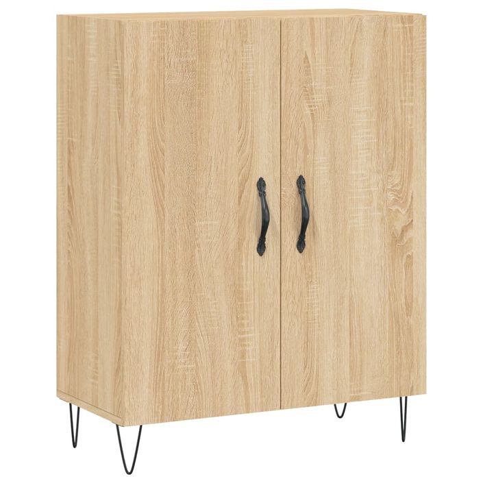 Buffet haut Chêne sonoma 69,5x34x180 cm Bois d'ingénierie - Photo n°7