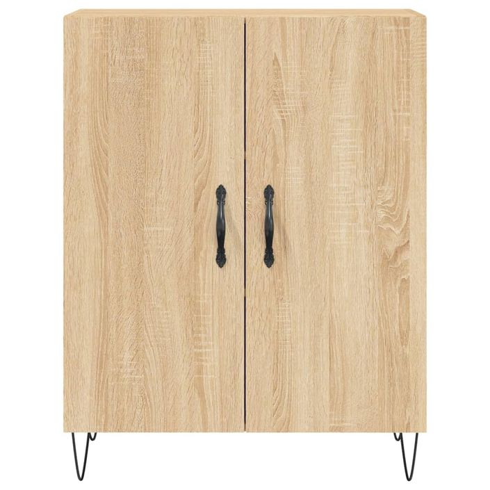 Buffet haut Chêne sonoma 69,5x34x180 cm Bois d'ingénierie - Photo n°8