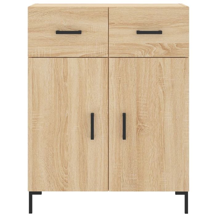 Buffet haut Chêne sonoma 69,5x34x180 cm Bois d'ingénierie - Photo n°8