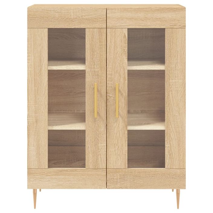 Buffet haut Chêne sonoma 69,5x34x180 cm Bois d'ingénierie - Photo n°8