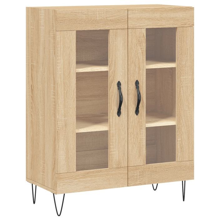 Buffet haut Chêne sonoma 69,5x34x180 cm Bois d'ingénierie - Photo n°7