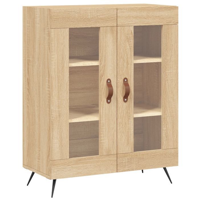 Buffet haut Chêne sonoma 69,5x34x180 cm Bois d'ingénierie - Photo n°7