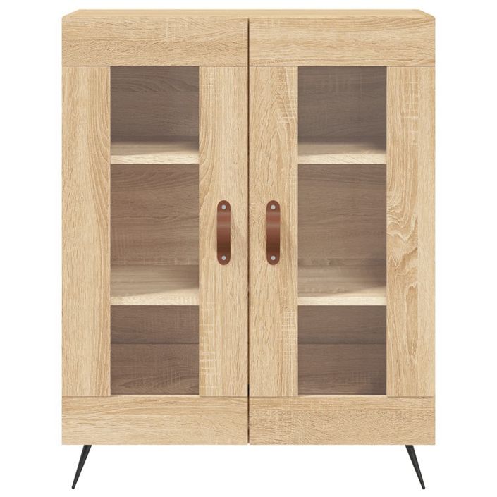 Buffet haut Chêne sonoma 69,5x34x180 cm Bois d'ingénierie - Photo n°8