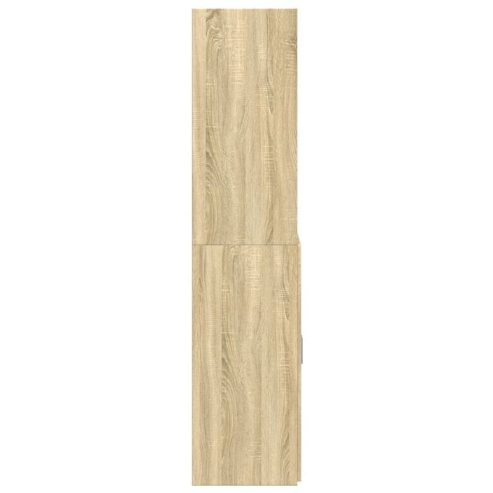 Buffet haut chêne sonoma 70x42,5x185 cm bois d'ingénierie - Photo n°5