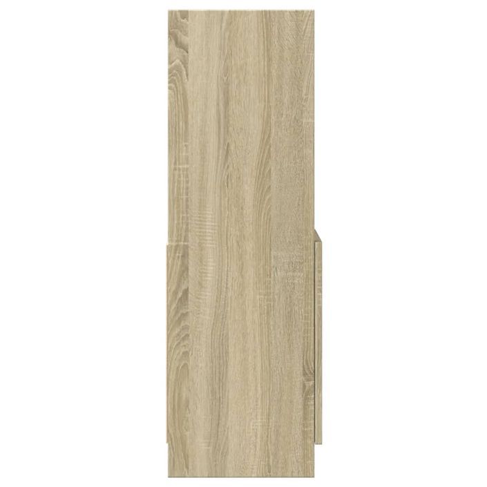 Buffet haut chêne sonoma 92x33x100 cm bois d'ingénierie - Photo n°6