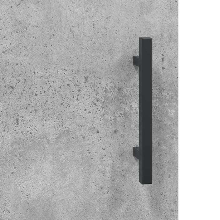 Buffet haut gris béton 69,5x31x115 cm bois d'ingénierie - Photo n°10