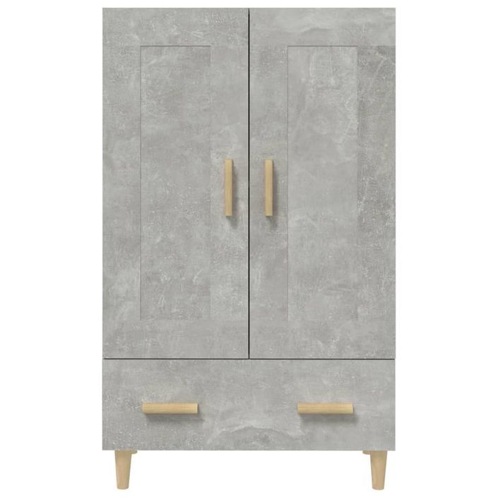 Buffet haut Gris béton 70x31x115 cm Bois d'ingénierie - Photo n°6