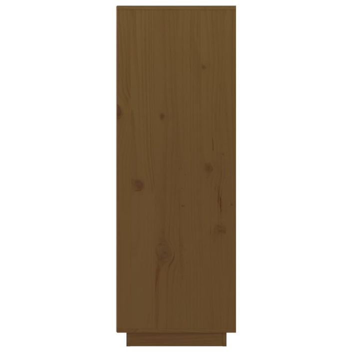 Buffet haut Marron miel 60x40x116,5 cm Bois massif de pin - Photo n°4