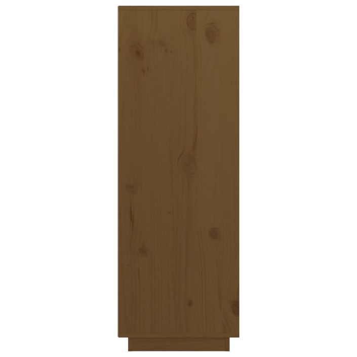 Buffet haut Marron miel 89x40x116,5 cm Bois massif de pin - Photo n°4