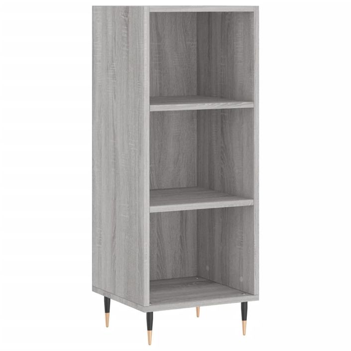 Buffet haut Sonoma gris 34,5x32,5x180 cm Bois d'ingénierie - Photo n°4