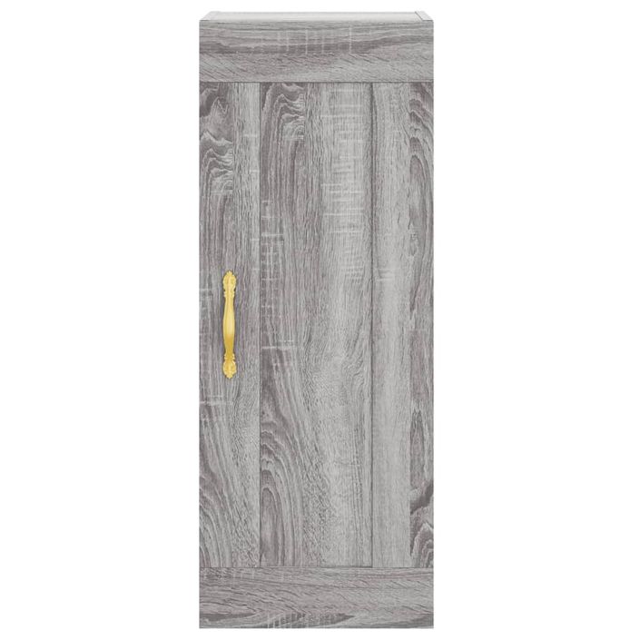 Buffet haut Sonoma gris 34,5x34x180 cm Bois d'ingénierie - Photo n°5