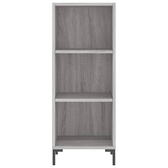 Buffet haut Sonoma gris 34,5x34x180 cm Bois d'ingénierie - Photo n°8