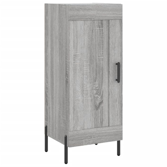 Buffet haut Sonoma gris 34,5x34x180 cm Bois d'ingénierie - Photo n°7