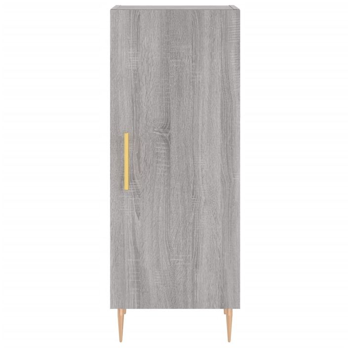 Buffet haut Sonoma gris 34,5x34x180 cm Bois d'ingénierie - Photo n°8