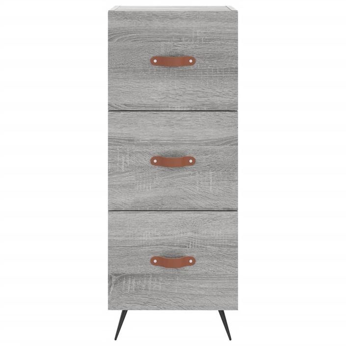 Buffet haut Sonoma gris 34,5x34x180 cm Bois d'ingénierie - Photo n°6