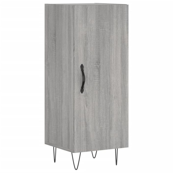 Buffet haut Sonoma gris 34,5x34x180 cm Bois d'ingénierie - Photo n°7