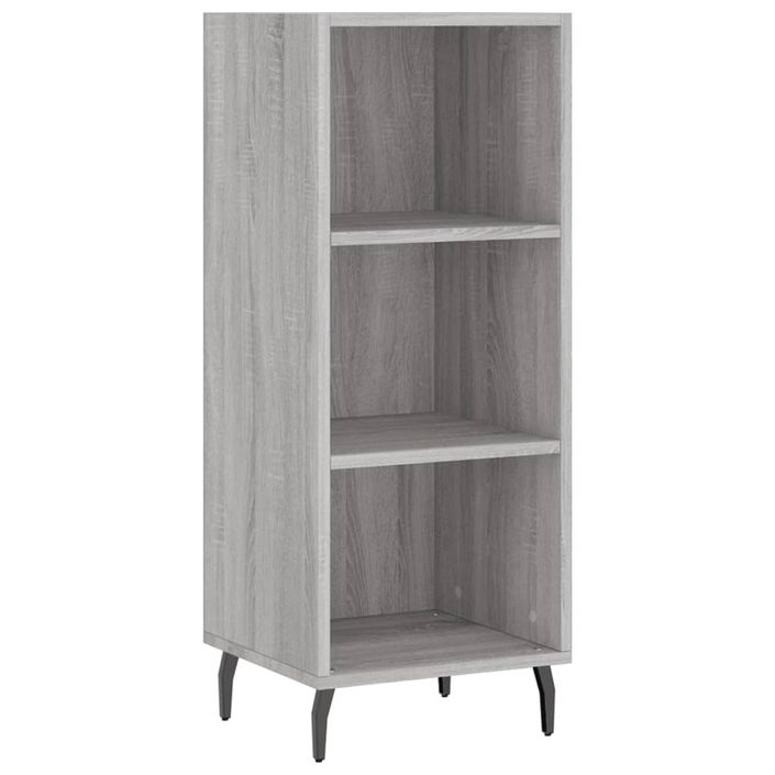 Buffet haut Sonoma gris 34,5x34x180 cm Bois d'ingénierie - Photo n°7