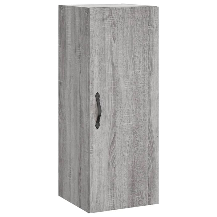 Buffet haut Sonoma gris 34,5x34x180 cm Bois d'ingénierie - Photo n°6